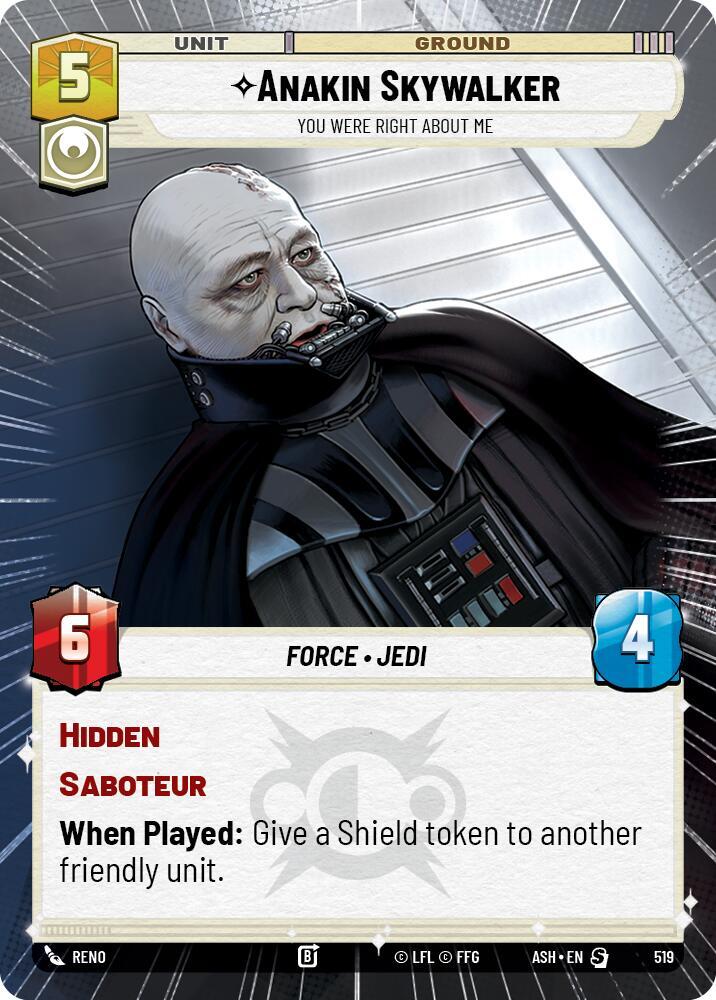 Anakin Skywalker - You Were Right About Me (Hyperspace) (Ashes of the Empire)(ASH-519)(S)