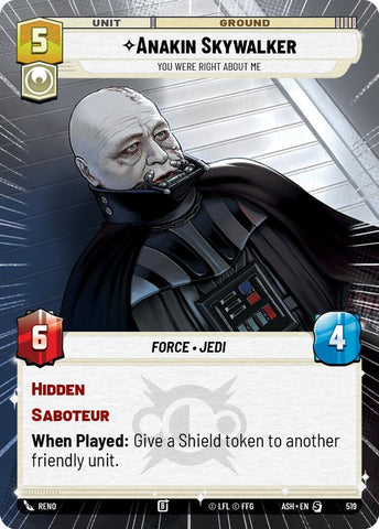 Anakin Skywalker - You Were Right About Me (Hyperspace) (Ashes of the Empire)(ASH-519)(S)