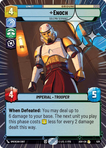 Enoch - Solemn Servant (Hyperspace Foil) - Foil (Ashes of the Empire)(ASH-529)(R)