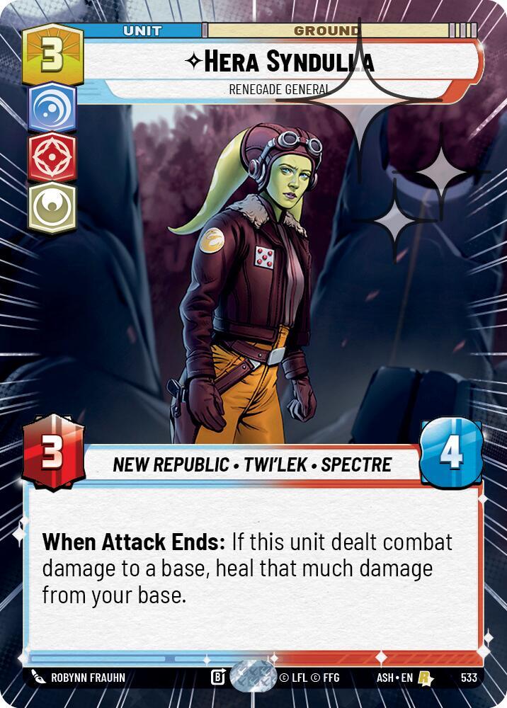 Hera Syndulla - Renegade General (Hyperspace Foil) - Foil (Ashes of the Empire)(ASH-533)(R)