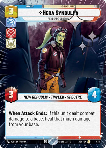 Hera Syndulla - Renegade General (Hyperspace Foil) - Foil (Ashes of the Empire)(ASH-533)(R)