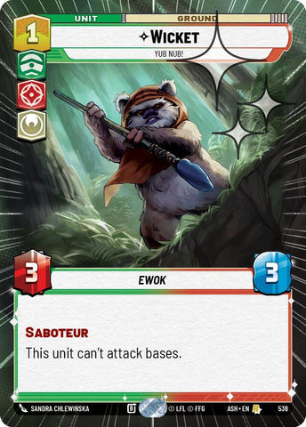 Wicket - Yub Nub! (Hyperspace Foil) - Foil (Ashes of the Empire)(ASH-536)(R)