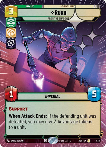 Rukh - From the Shadows (Hyperspace Foil) - Foil (Ashes of the Empire)(ASH-538)(R)