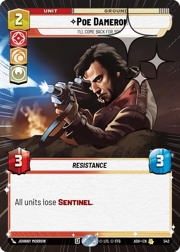 Poe Dameron - I'll Come Back For You (Hyperspace Foil) - Foil (Ashes of the Empire)(ASH-542)(R)