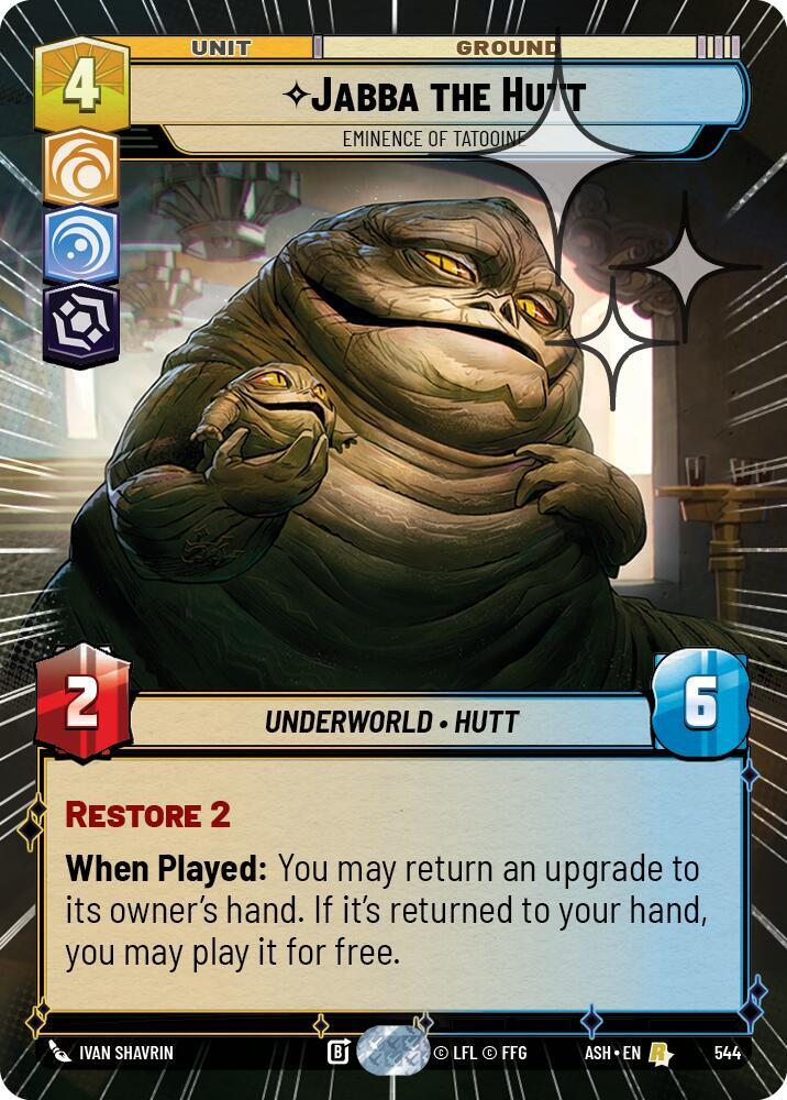 Jabba the Hutt - Eminence of Tatooine (Hyperspace Foil) (Ashes of the Empire)(ASH-544)(R)