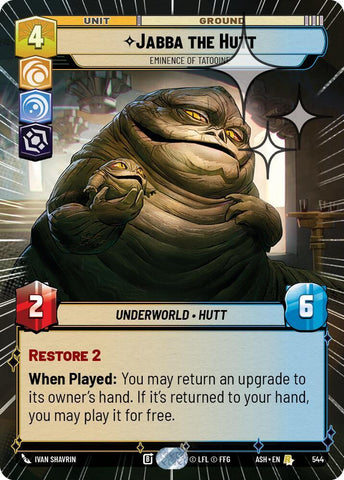 Jabba the Hutt - Eminence of Tatooine (Hyperspace Foil) (Ashes of the Empire)(ASH-544)(R)
