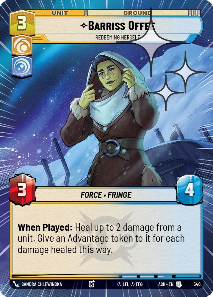 Barriss Offee - Redeeming Herself (Hyperspace Foil) (Ashes of the Empire)(ASH-546)(U)