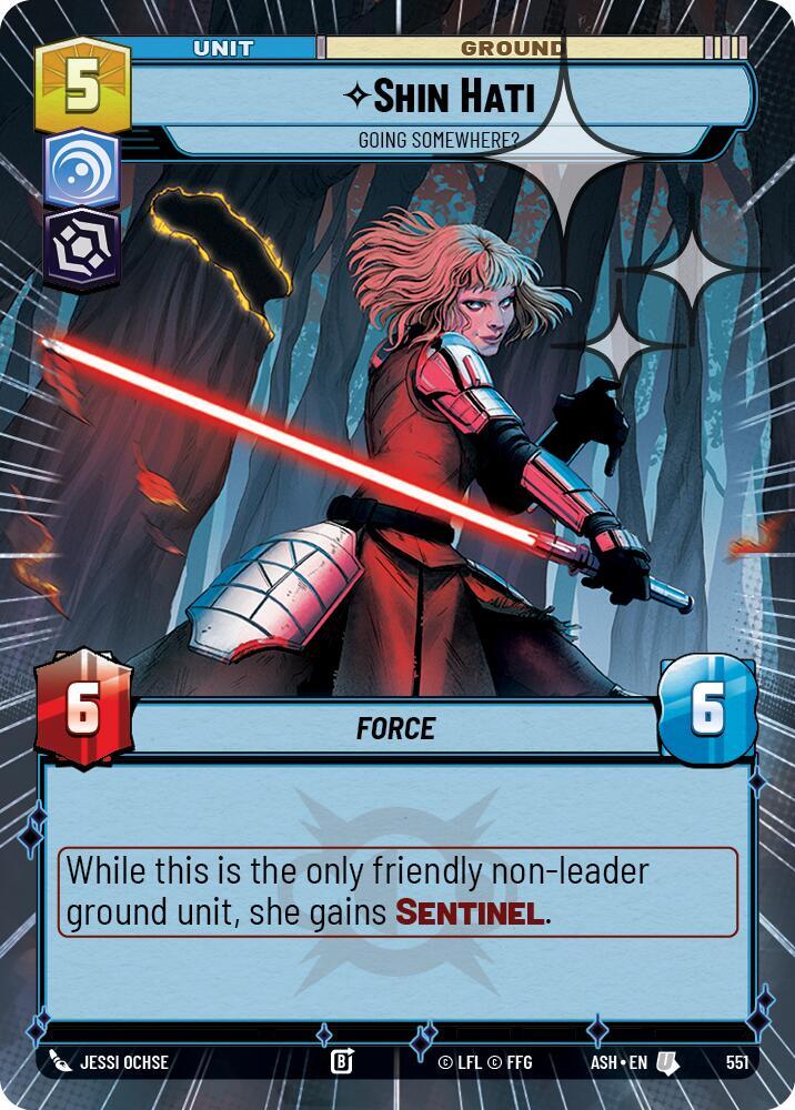 Shin Hati - Going Somewhere? (Hyperspace Foil) (Ashes of the Empire)(ASH-551)(U)