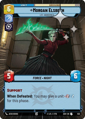 Morgan Elsbeth - Life Abandoned (Hyperspace Foil) (Ashes of the Empire)(ASH-552)(U)