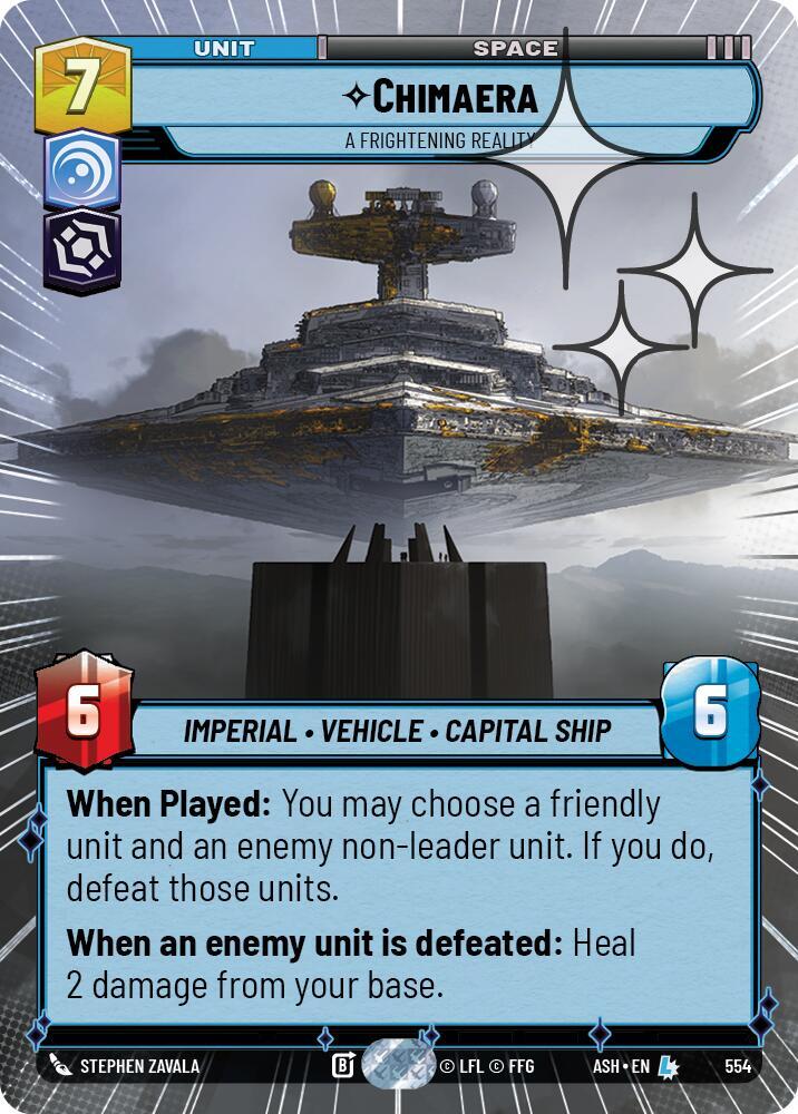 Chimaera - A Frightening Reality (Hyperspace Foil) - Foil (Ashes of the Empire)(ASH-554)(L)