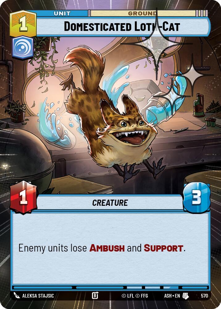 Domesticated Loth-Cat (Hyperspace Foil) (Ashes of the Empire)(ASH-570)(U)
