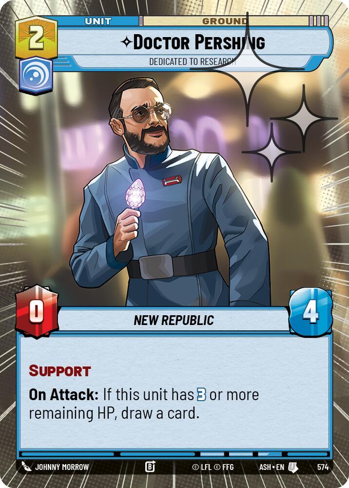 Doctor Pershing - Dedicated to Research (Hyperspace Foil) (Ashes of the Empire)(ASH-574)(U)