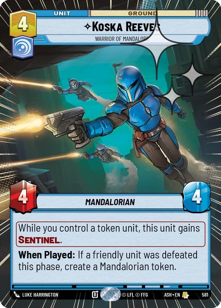 Koska Reeves - Warrior of Mandalore (Hyperspace Foil) - Foil (Ashes of the Empire)(ASH-581)(R)