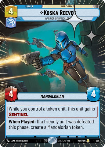 Koska Reeves - Warrior of Mandalore (Hyperspace Foil) - Foil (Ashes of the Empire)(ASH-581)(R)