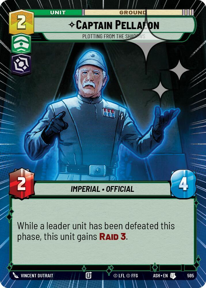Captain Pellaeon - Plotting from the Shadows (Hyperspace Foil) (Ashes of the Empire)(ASH-595)(U)