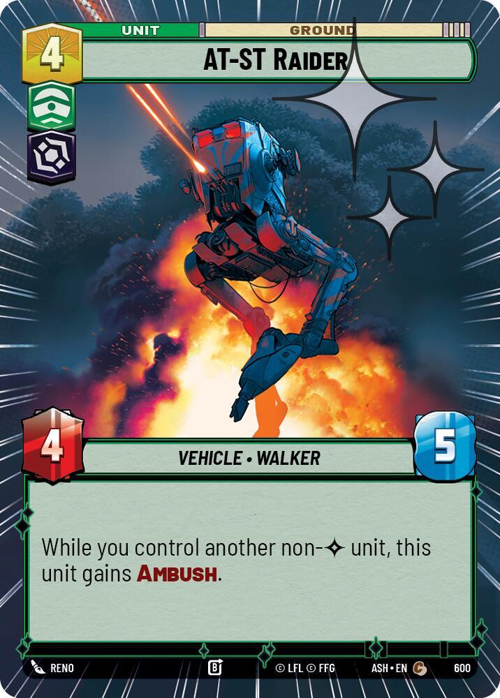 AT-ST Raider (Hyperspace Foil) (Ashes of the Empire)(ASH-600)(C)