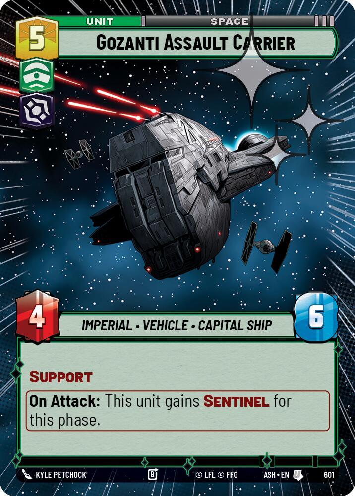 Gozanti Assault Carrier (Hyperspace Foil) (Ashes of the Empire)(ASH-601)(U)