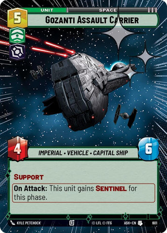 Gozanti Assault Carrier (Hyperspace Foil) (Ashes of the Empire)(ASH-601)(U)