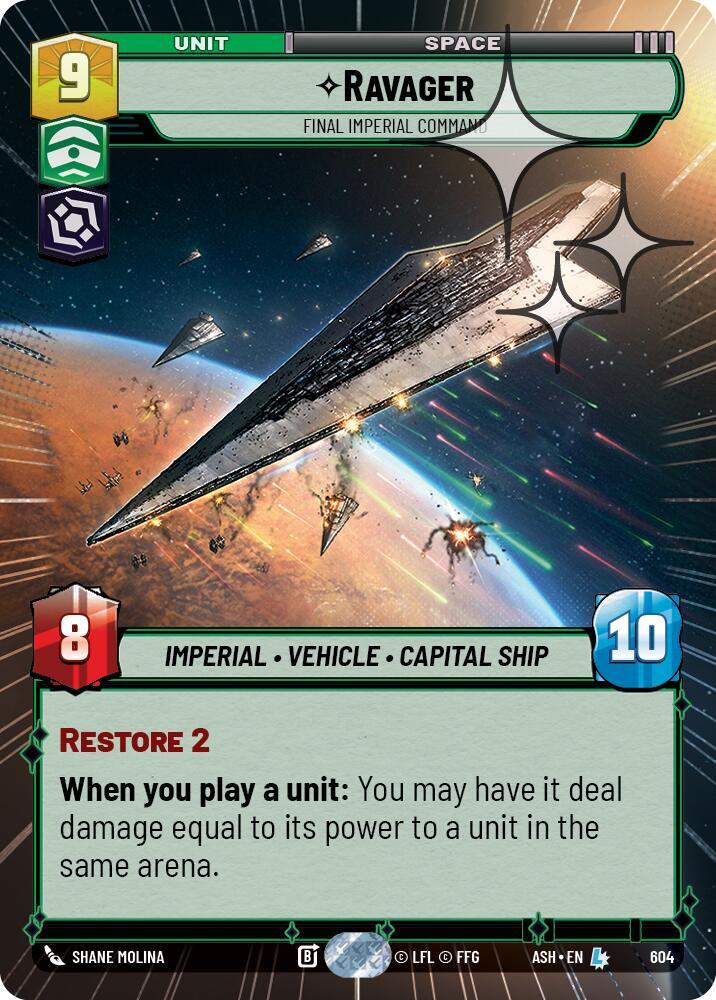 Ravager - Final Imperial Command (Hyperspace Foil) - Foil (Ashes of the Empire)(ASH-604)(L)
