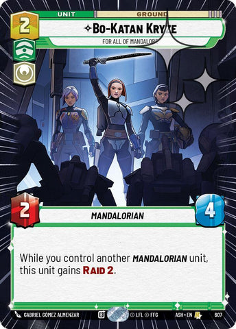 Bo-Katan Kryze - For All of Mandalore (Hyperspace Foil) - Foil (Ashes of the Empire)(ASH-607)(R)