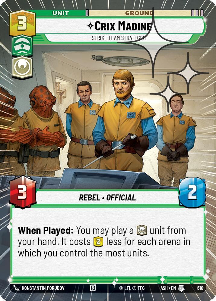 Crix Madine - Strike Team Strategist (Hyperspace Foil) (Ashes of the Empire)(ASH-610)(U)