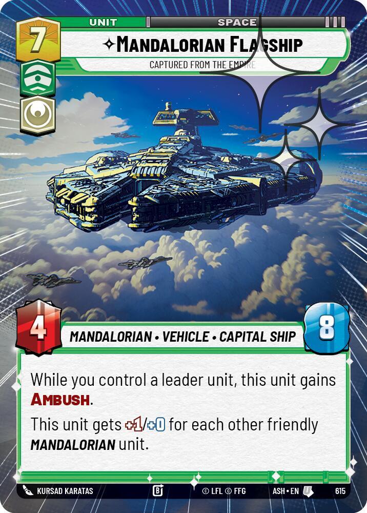 Mandalorian Flagship - Captured from the Empire (Hyperspace Foil) (Ashes of the Empire)(ASH-615)(U)