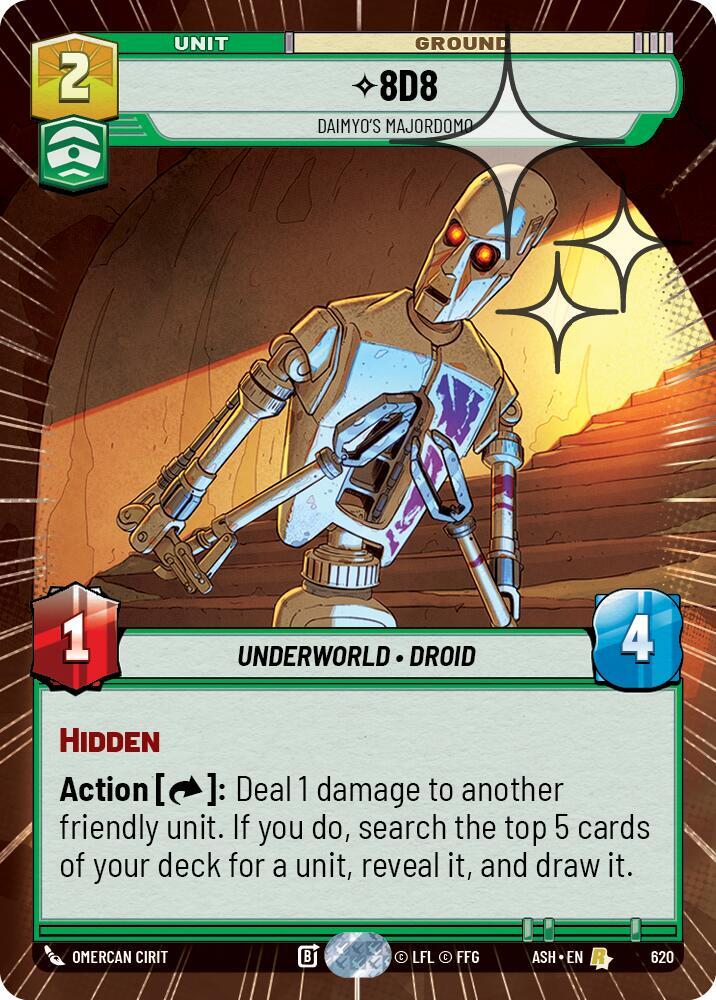 8D8 - Daimyo's Majordomo (Hyperspace Foil) - Foil (Ashes of the Empire)(ASH-620)(R)