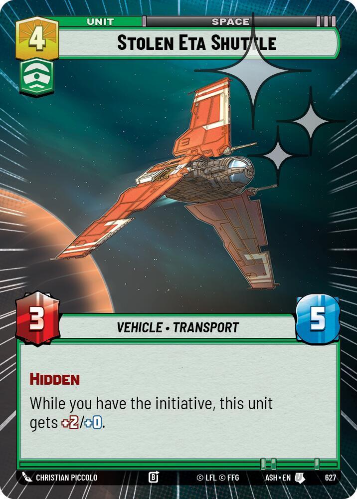 Stolen Eta Shuttle (Hyperspace Foil) (Ashes of the Empire)(ASH-627)(U)