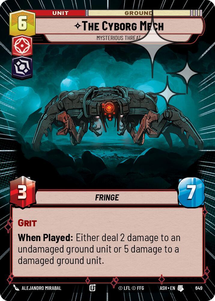 The Cyborg Mech - Mysterious Threat (Hyperspace Foil) (Ashes of the Empire)(ASH-649)(U)