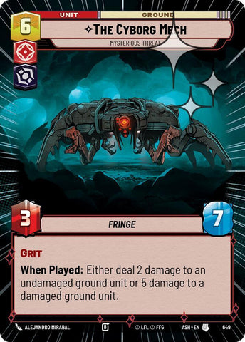 The Cyborg Mech - Mysterious Threat (Hyperspace Foil) (Ashes of the Empire)(ASH-649)(U)