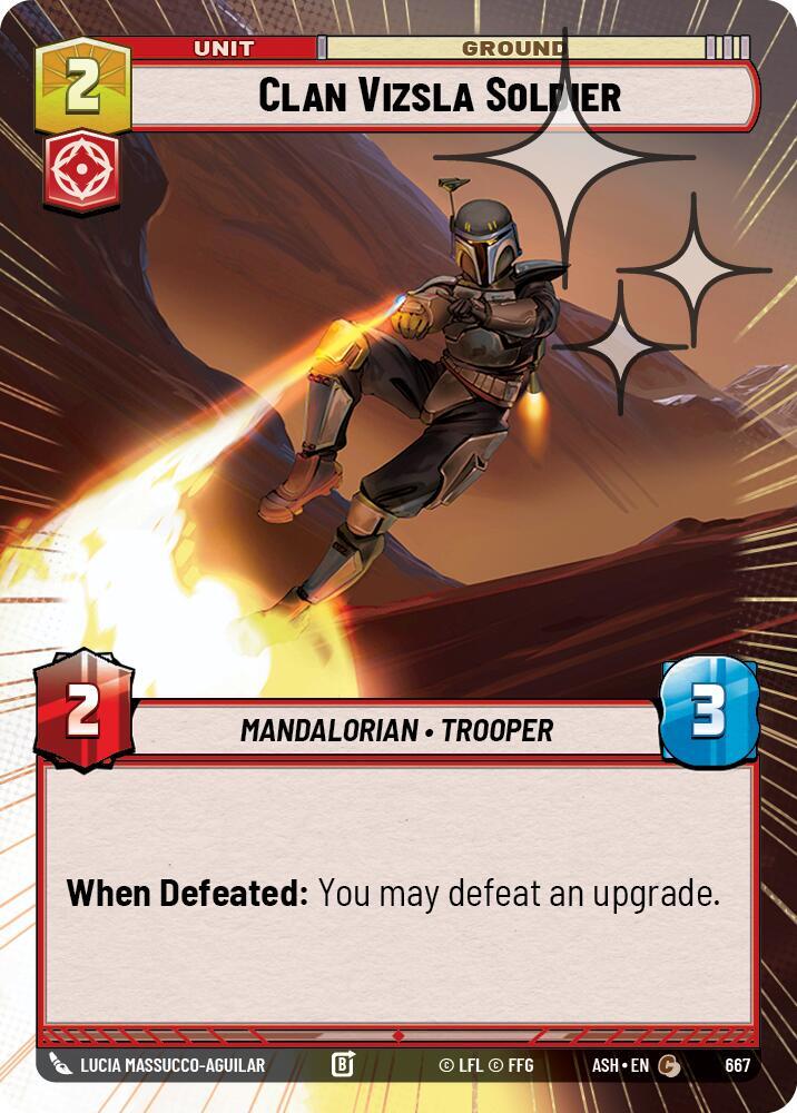 Clan Vizsla Soldier (Hyperspace Foil) (Ashes of the Empire)(ASH-667)(C)