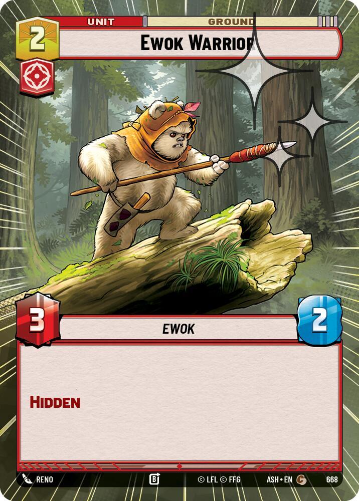 Ewok Warrior (Hyperspace Foil) (Ashes of the Empire)(ASH-668)(C)