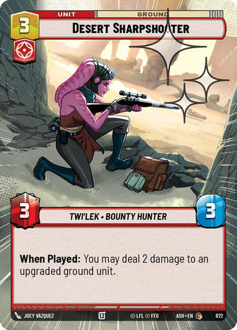 Desert Sharpshooter (Hyperspace Foil) (Ashes of the Empire)(ASH-672)(C)