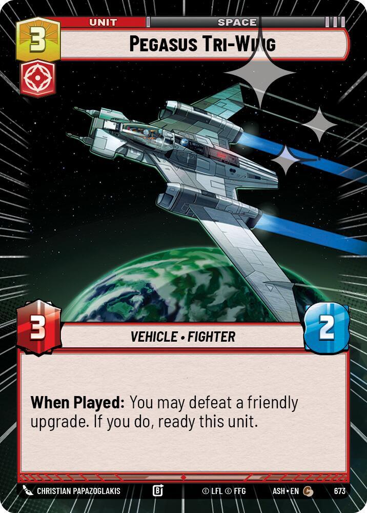 Pegasus Tri-Wing (Hyperspace Foil) (Ashes of the Empire)(ASH-673)(C)