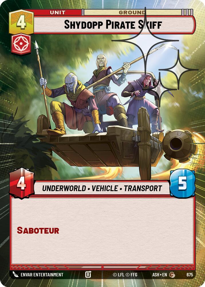 Shydopp Pirate Skiff (Hyperspace Foil) (Ashes of the Empire)(ASH-675)(C)