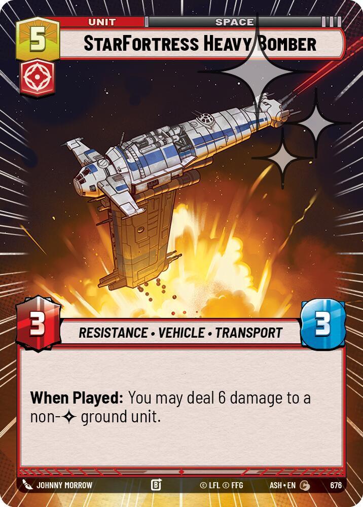 StarFortress Heavy Bomber (Hyperspace Foil) (Ashes of the Empire)(ASH-676)(C)