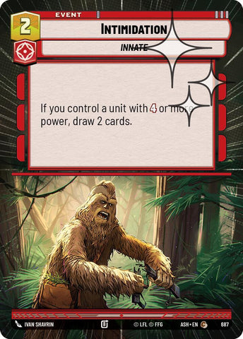 Intimidation (Hyperspace Foil) (Ashes of the Empire)(ASH-687)(C)