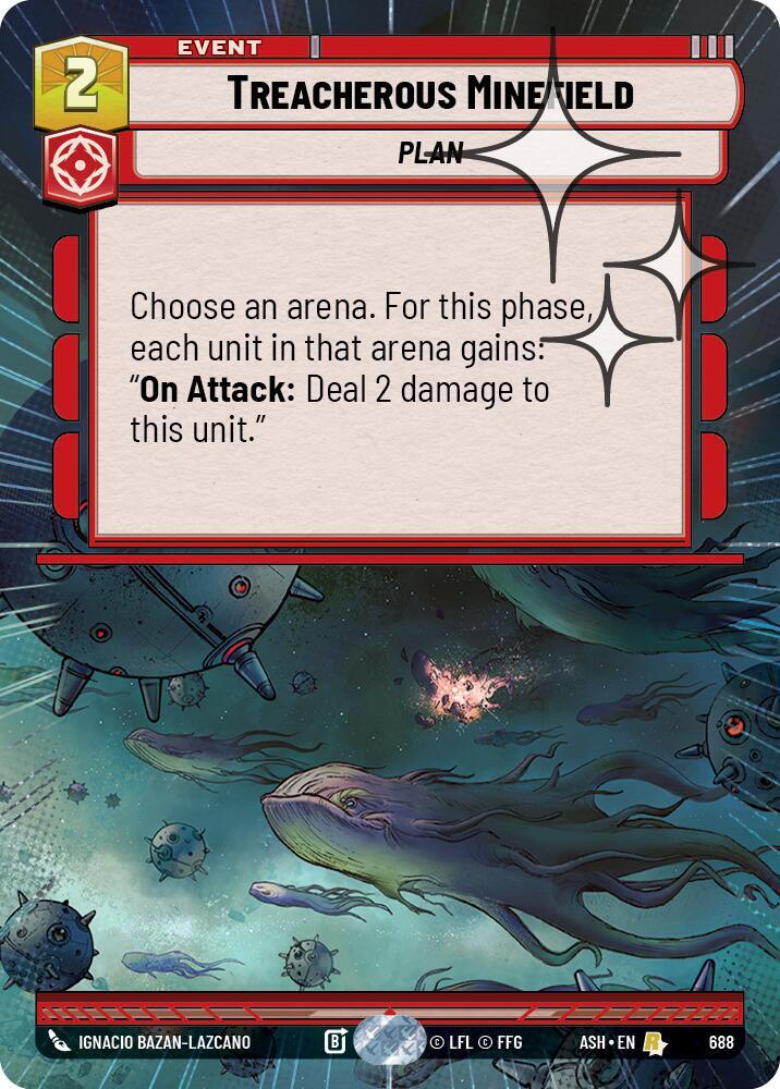 Treacherous Minefield (Hyperspace Foil) - Foil (Ashes of the Empire)(ASH-688)(R)