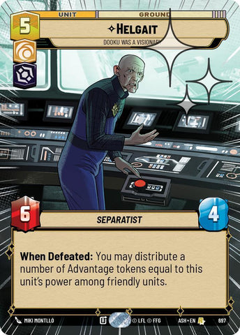 Helgait - Dooku Was a Visionary (Hyperspace Foil) - Foil (Ashes of the Empire)(ASH-697)(R)
