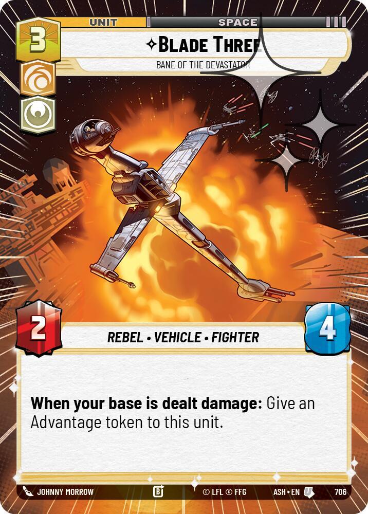 Blade Three - Bane of the Devastator (Hyperspace Foil) (Ashes of the Empire)(ASH-706)(U)