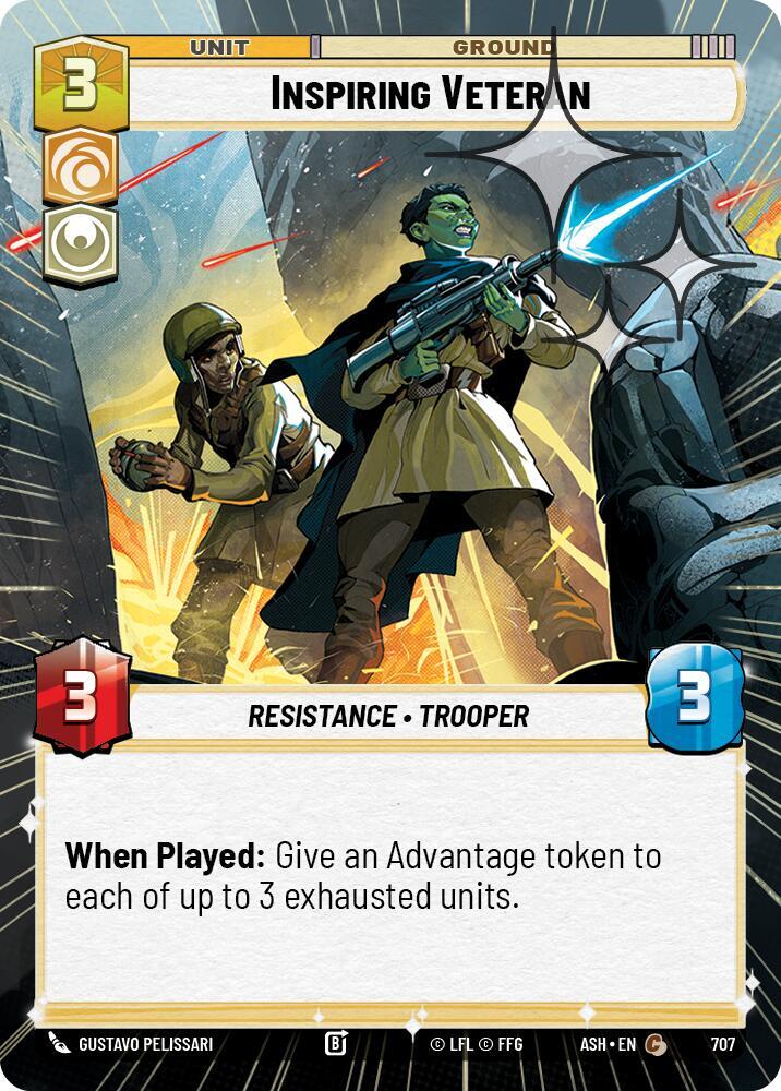 Inspiring Veteran (Hyperspace Foil) (Ashes of the Empire)(ASH-707)(C)