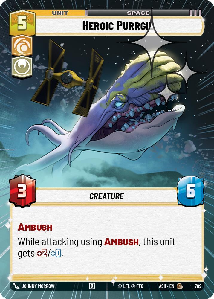 Heroic Purrgil (Hyperspace Foil) (Ashes of the Empire)(ASH-709)(C)
