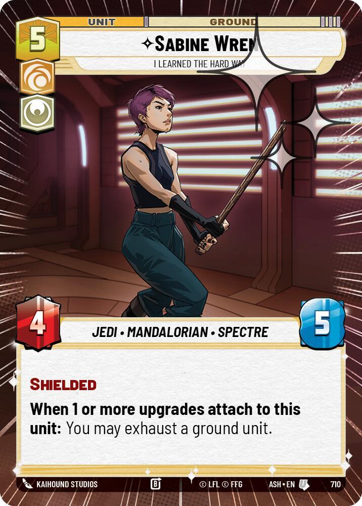 Sabine Wren - I Learned the Hard Way (Hyperspace Foil) (Ashes of the Empire)(ASH-710)(U)