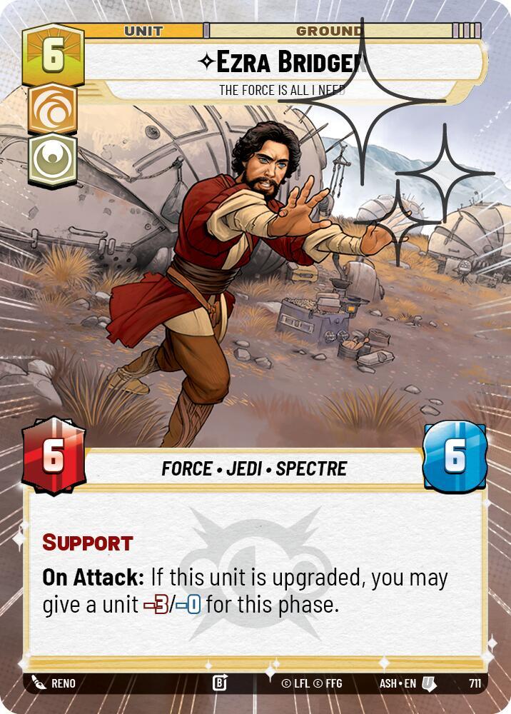 Ezra Bridger - The Force is All I Need (Hyperspace Foil) (Ashes of the Empire)(ASH-711)(U)
