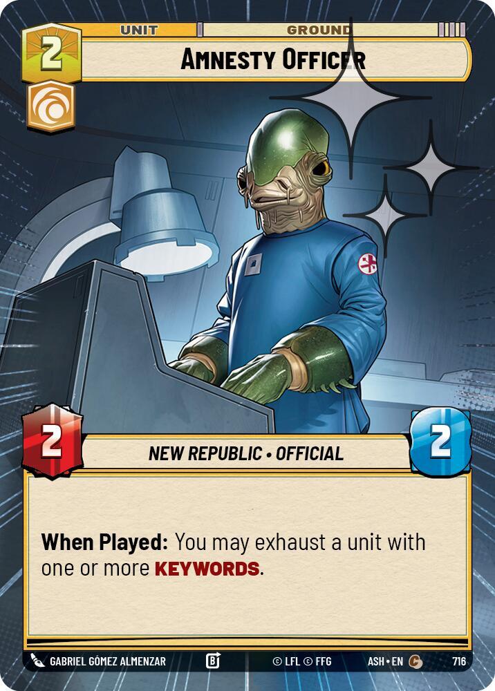 Amnesty Officer (Hyperspace Foil) (Ashes of the Empire)(ASH-716)(C)