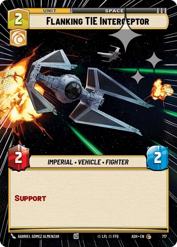 Flanking TIE Interceptor (Hyperspace Foil) (Ashes of the Empire)(ASH-717)(C)