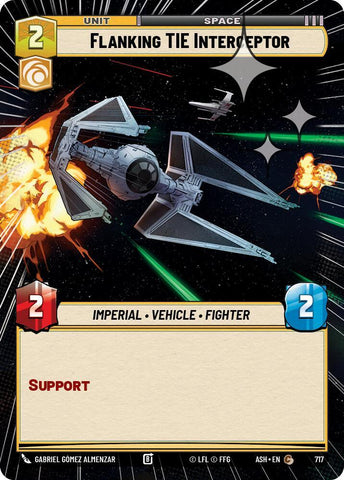 Flanking TIE Interceptor (Hyperspace Foil) (Ashes of the Empire)(ASH-717)(C)
