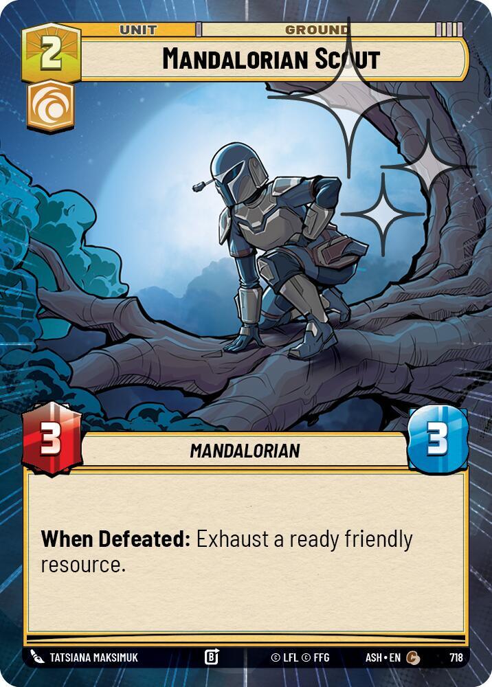 Mandalorian Scout (Hyperspace Foil) (Ashes of the Empire)(ASH-718)(C)