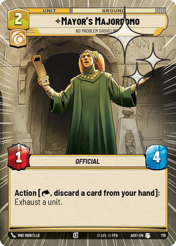 Mayor's Majordomo - No Problem Groveling (Hyperspace Foil) (Ashes of the Empire)(ASH-719)(U)