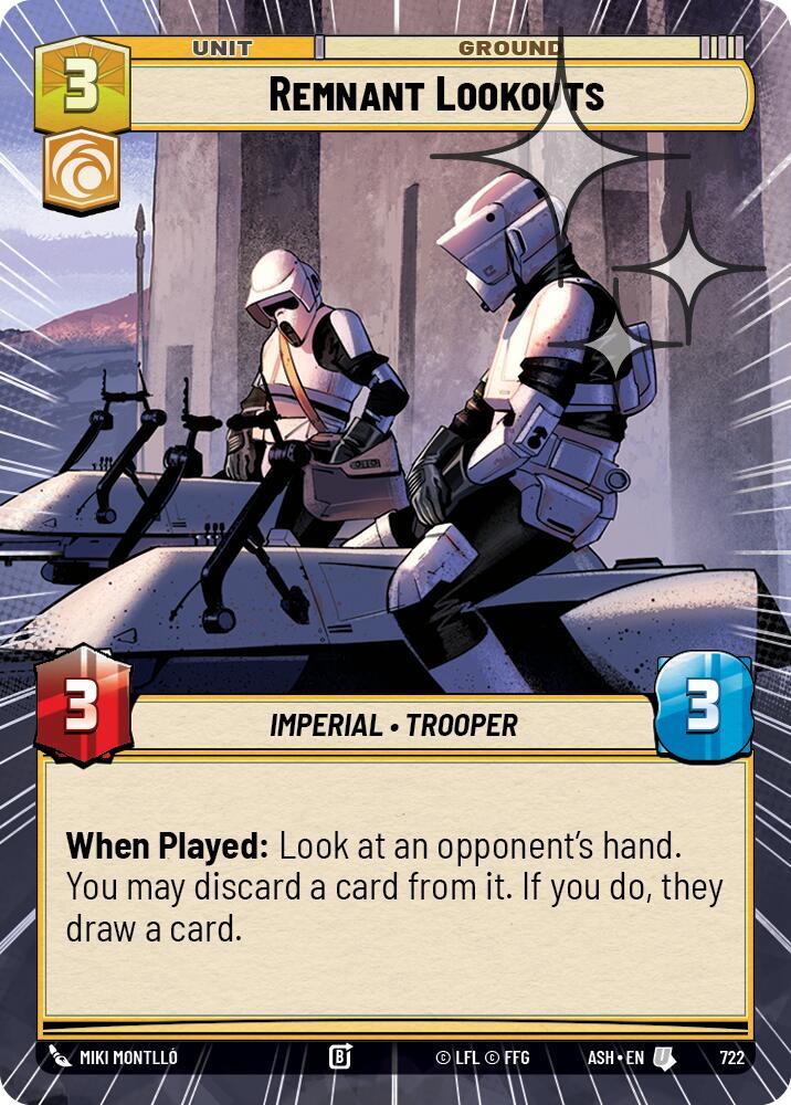 Remnant Lookouts (Hyperspace Foil) (Ashes of the Empire)(ASH-722)(U)